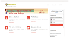 Desktop Screenshot of biomania.com.br