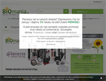 Tablet Screenshot of biomania.pl